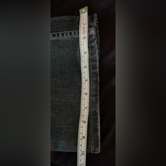 Urban Pipeline Relaxed Bootcut Dark Wash Distressed Denim Jeans Size 32/32 - Picture 12 of 12